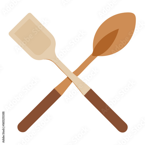 wooden kitchen utensils