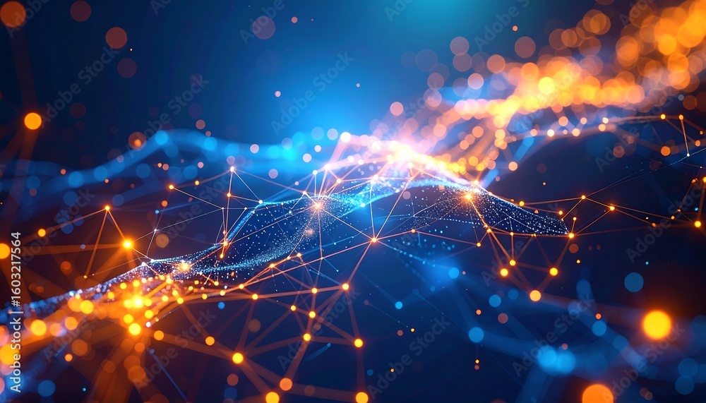 Obraz premium Abstract digital network (2)