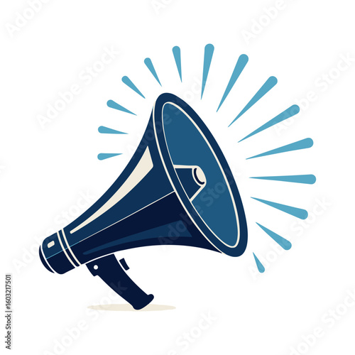 megaphone icon isolated on white