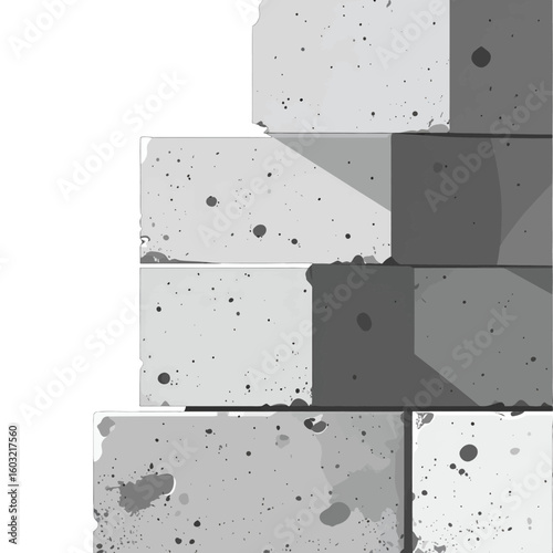 Stacked Gray Concrete Blocks
