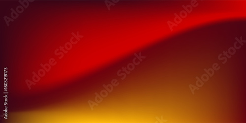 Abstract red gradient background, light and shadow on the backdrop with dimensions, hot tone wall with intense color, horizontal wallpaper.