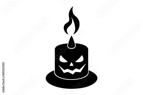 Evil Jack-o'-Lantern Candle: A Spooky Halloween Decoration