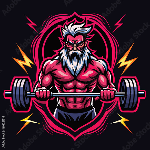 set of gym or fitness logo sport line vintage vector illustration template icon graphic design. bundle collection of various body building sign or symbol for training center concept typography