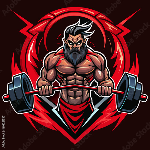 set of gym or fitness logo sport line vintage vector illustration template icon graphic design. bundle collection of various body building sign or symbol for training center concept typography