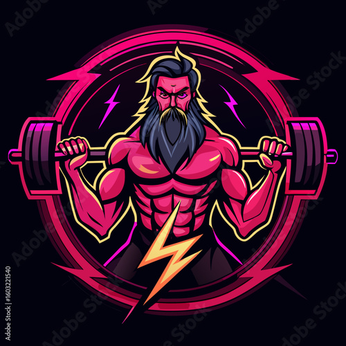 set of gym or fitness logo sport line vintage vector illustration template icon graphic design. bundle collection of various body building sign or symbol for training center concept typography