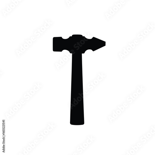 Black goldsmith hammer silhouette tool metalworking