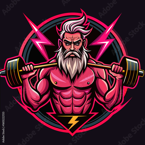 set of gym or fitness logo sport line vintage vector illustration template icon graphic design. bundle collection of various body building sign or symbol for training center concept typography