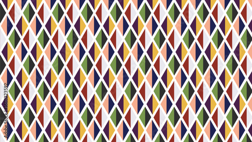 Colorful Diamond Pattern White Background 3840x2160, Vibrant Seamless Texture for Wallpapers, Digital Art, and Design, Ideal for Creative Projects and Modern Decor, High-Quality Style