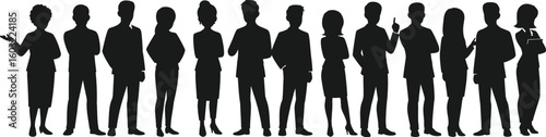 A set of drill bits and a diverse group of business people, including men and women in suits, symbolize teamwork and success in the office