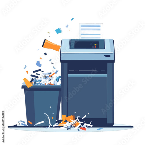 Shredder Destroying Documents