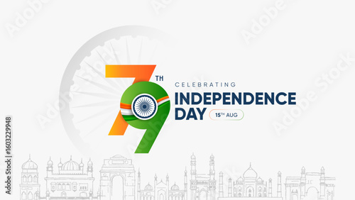 79th India Independence Day 15th August Social Media Post, Poster, Banner, Web Banner, Print Design