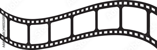  Film strip background retro 35mm movie frames vector