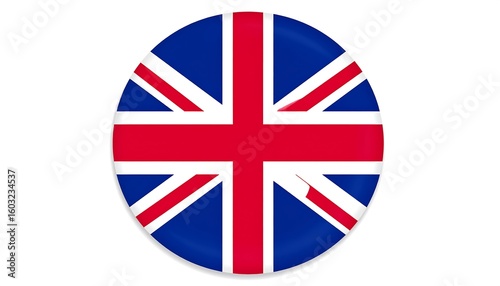 Circular United Kingdom flag