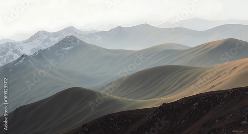 sunrise in the mountains