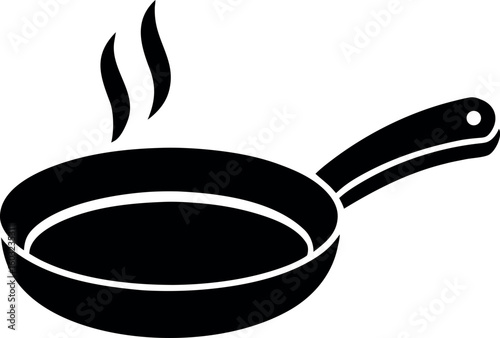 frying pan vector illustration