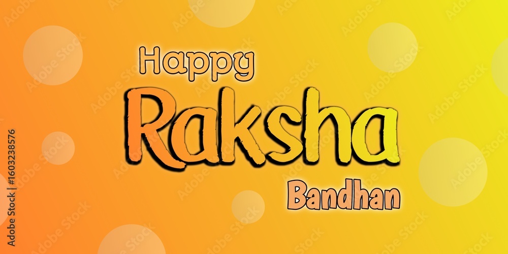Fototapeta premium Happy Raksha Bandhan Greeting Card with Colorful Background
