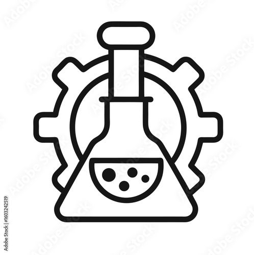 Chemical engineering and science icon