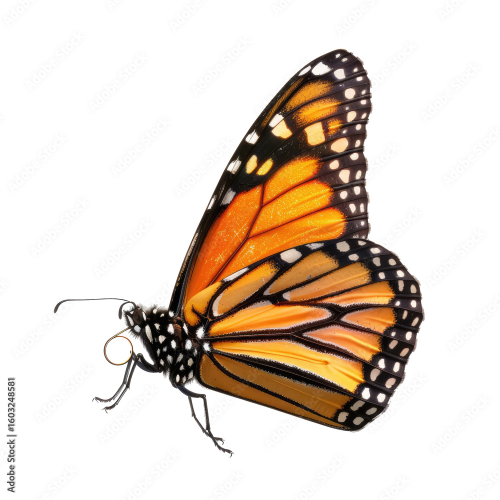 Fototapeta premium Monarch butterfly profile (1)