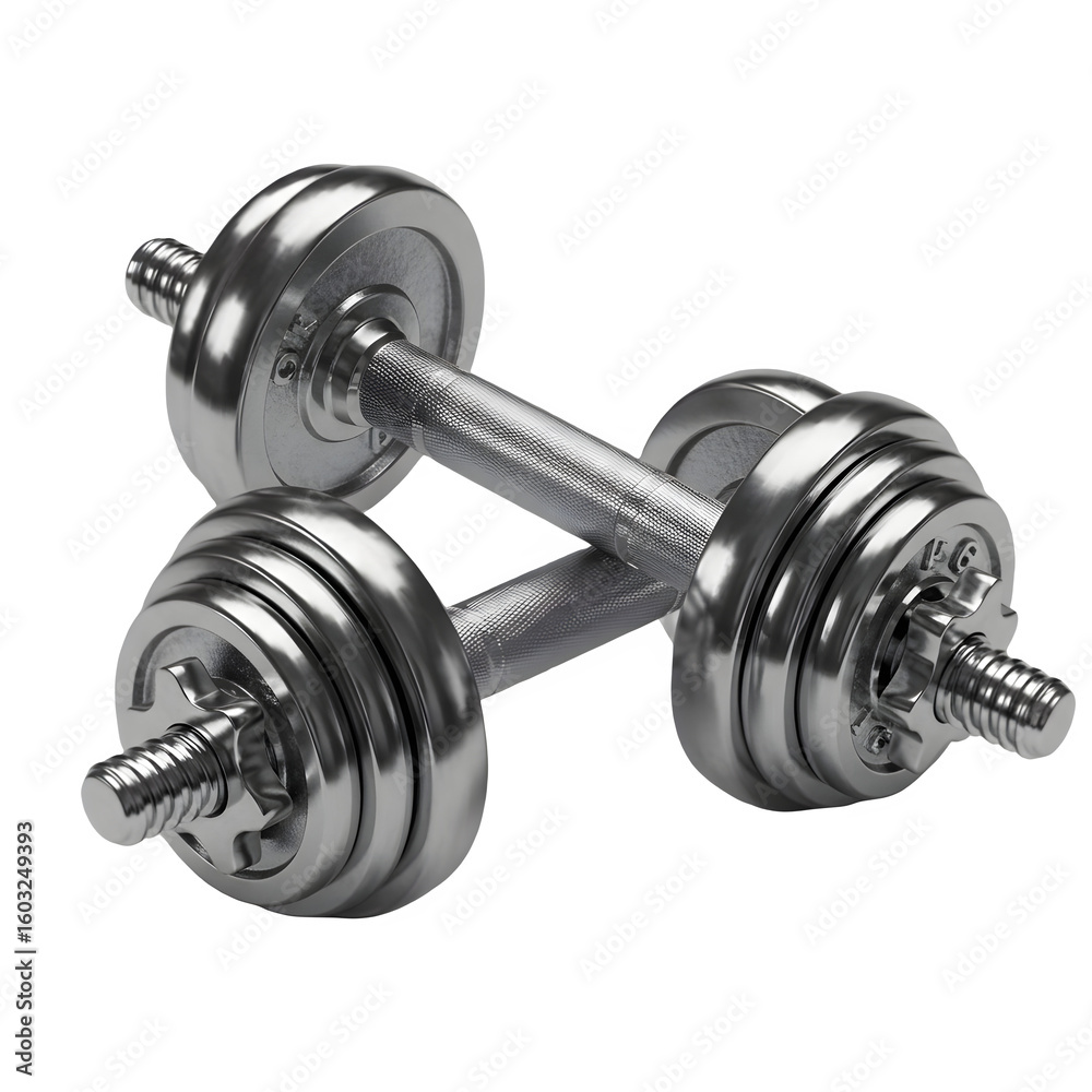 Fototapeta premium dumbbell on white background, PNG