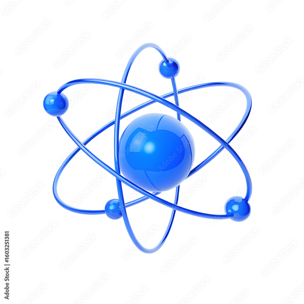 3D icon with blank white background, science atom Minimalist cartoon design,3d,icon 3D icon with blank white background, science atom Minimalist cartoon design,3d,icon