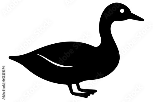Khaki Campbell Duck Silhouette bird waterfowl
