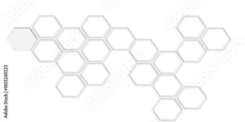  white honeycomb pattern with soft edges and subtle gray lines  white hexagonal tiles creating a modern geometric pattern white background surface.