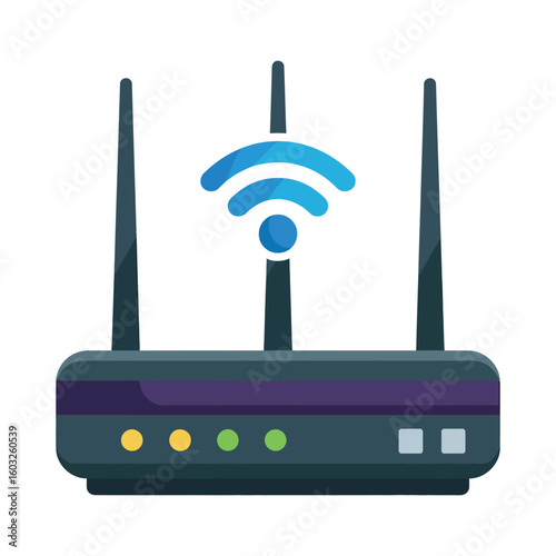 Wireless router vector
