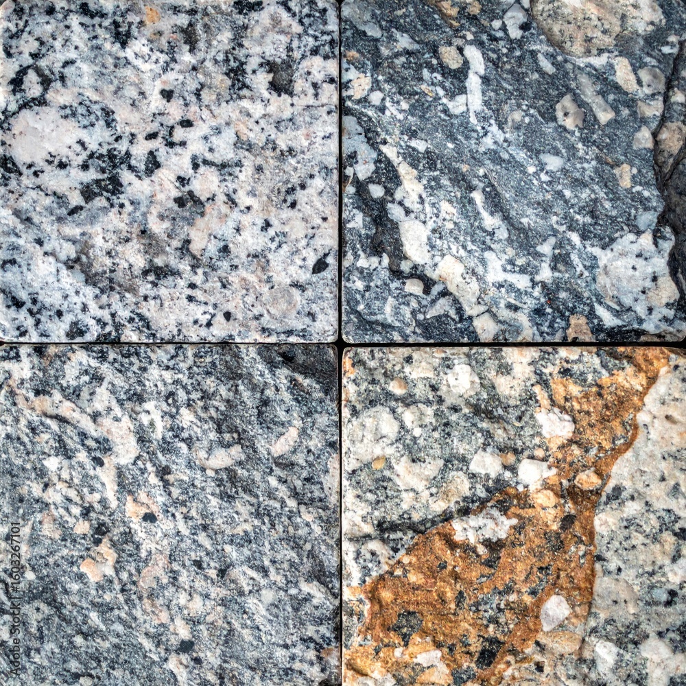 Fototapeta premium Detailed Granite Stone Texture Background with Natural Surface Pattern Tile