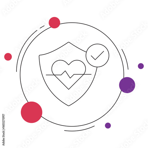 Life Insurance icon, Protect What Matters Most with Life Insurance, Secure Your Family’s Future Today, vector