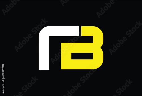 RB, BR initial letter logo design for any business brand team community.