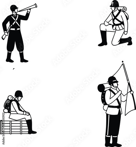 vector illustration of a group of musicians