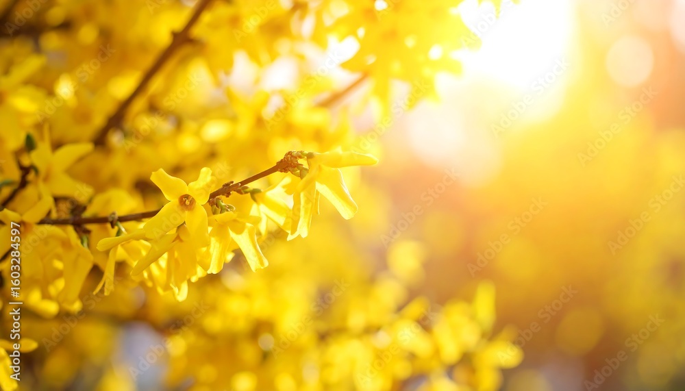 Obraz premium Spring blossoms in sunlight