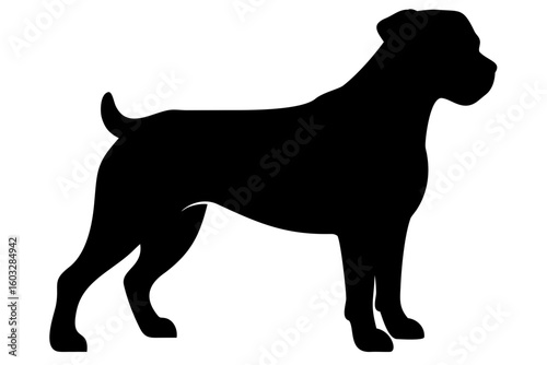 Mini Rottweiler Dog Silhouette puppy