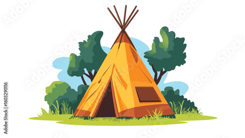 Contemporary Wigwam House Set in Serene Natural Landscape - Teepee Shelter Design