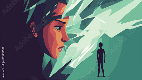Psychology Concept of Helpless Person Suffering - Professional Stock Photo