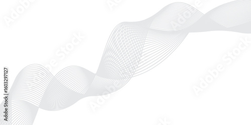 3D rendered illustration of a human hand with long flowing hair and a blue wave pattern in the background
