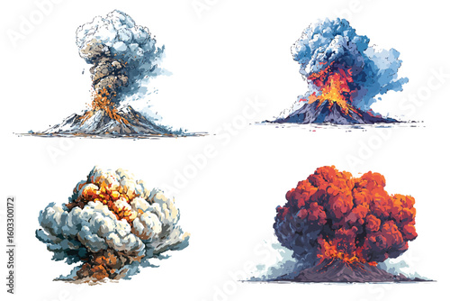 Volcanic Eruption isolated