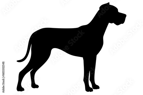 Brown Great Dane Dog Silhouette animal silhouette canine
