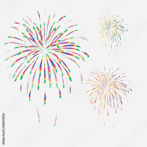 vector illustration of a fireworks
