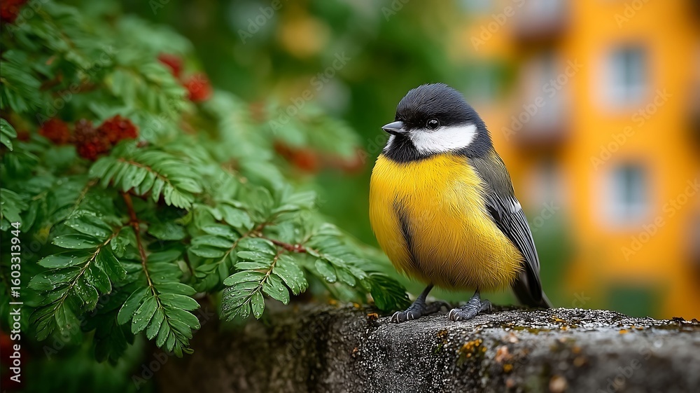 Fototapeta premium Great tit close up ( Parus major )