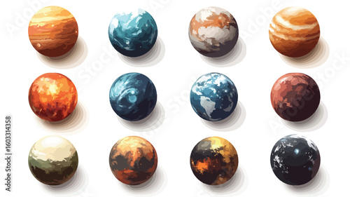 Exploring Solar System Planets Wide Angle