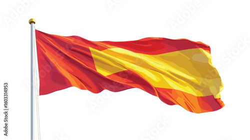 Spanish Flag National Symbol Graphic