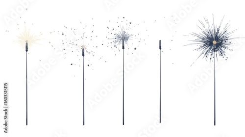 Sparkler Cut Out Element Set