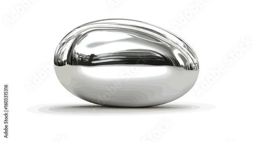 Silver Speech Bubble Chrome Jewelry Shiny