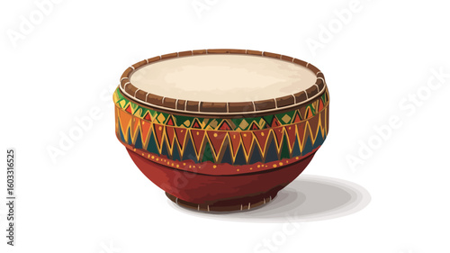 Sri Lanka traditional drum vector illustration