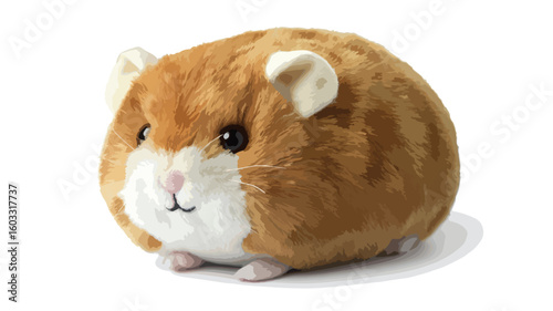 Wide Angle Stuffed Hamster Doll