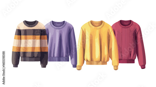 Stylish wide angle sweater outerwear