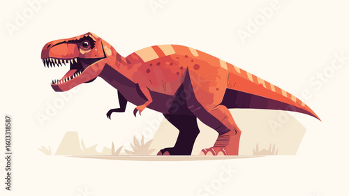 Majestic T-Rex Dinosaur in Wide Angle