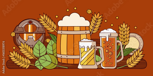 mug of beer and mug
