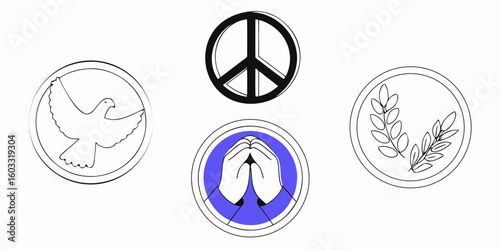 vector illustration of an abstract background with the symbols